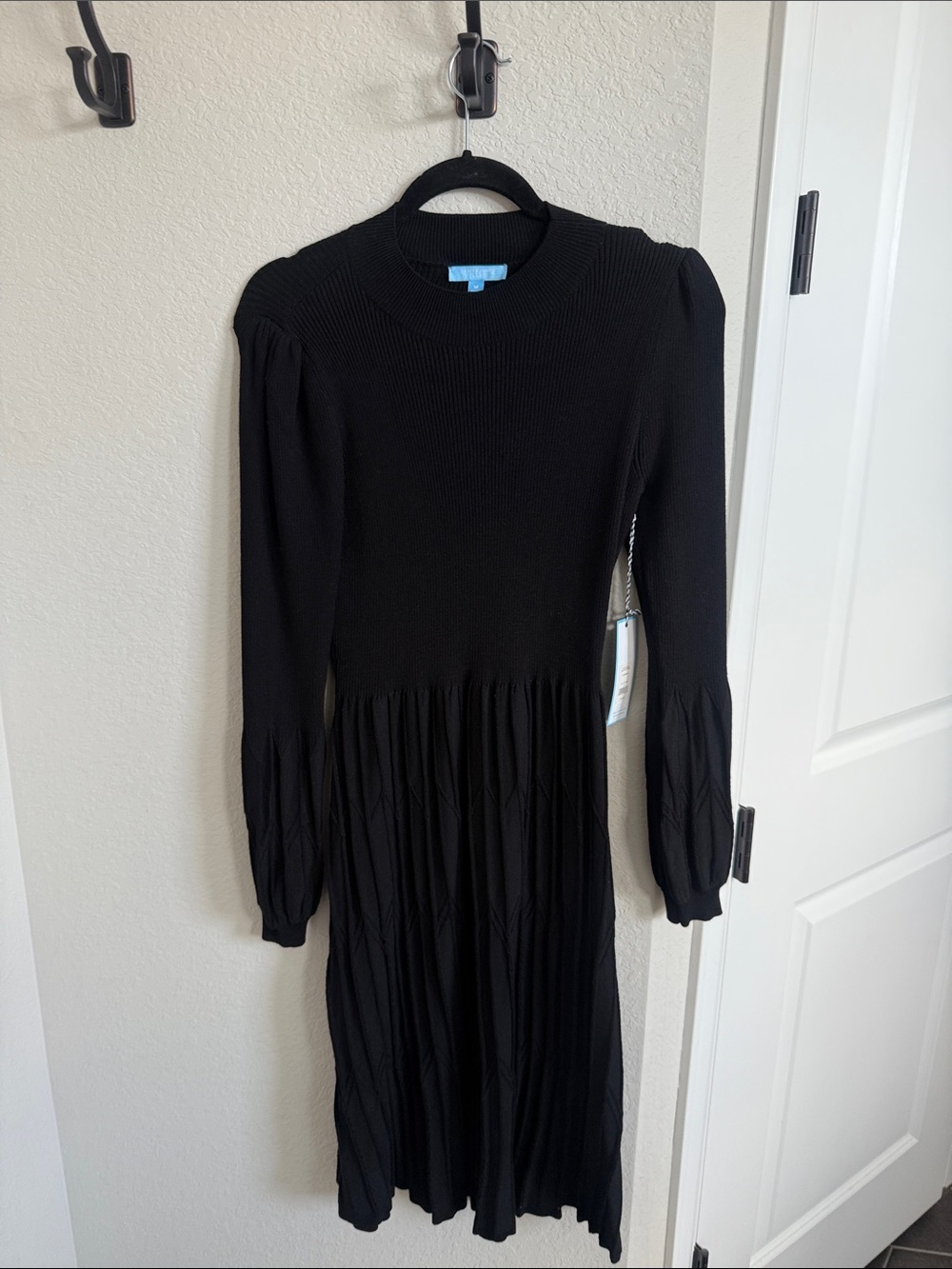 Black Long-Sleeve Midi Dress by Draper James